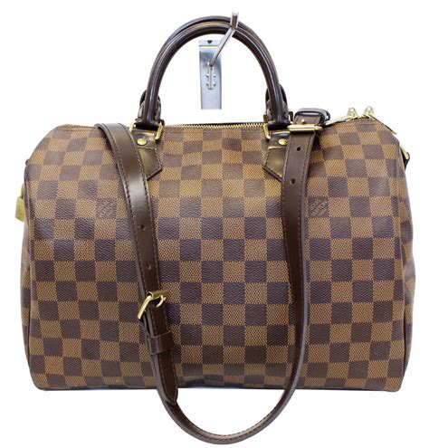 louis vuitton speedy 30 damier ebene fake|speedy 30 with shoulder strap.